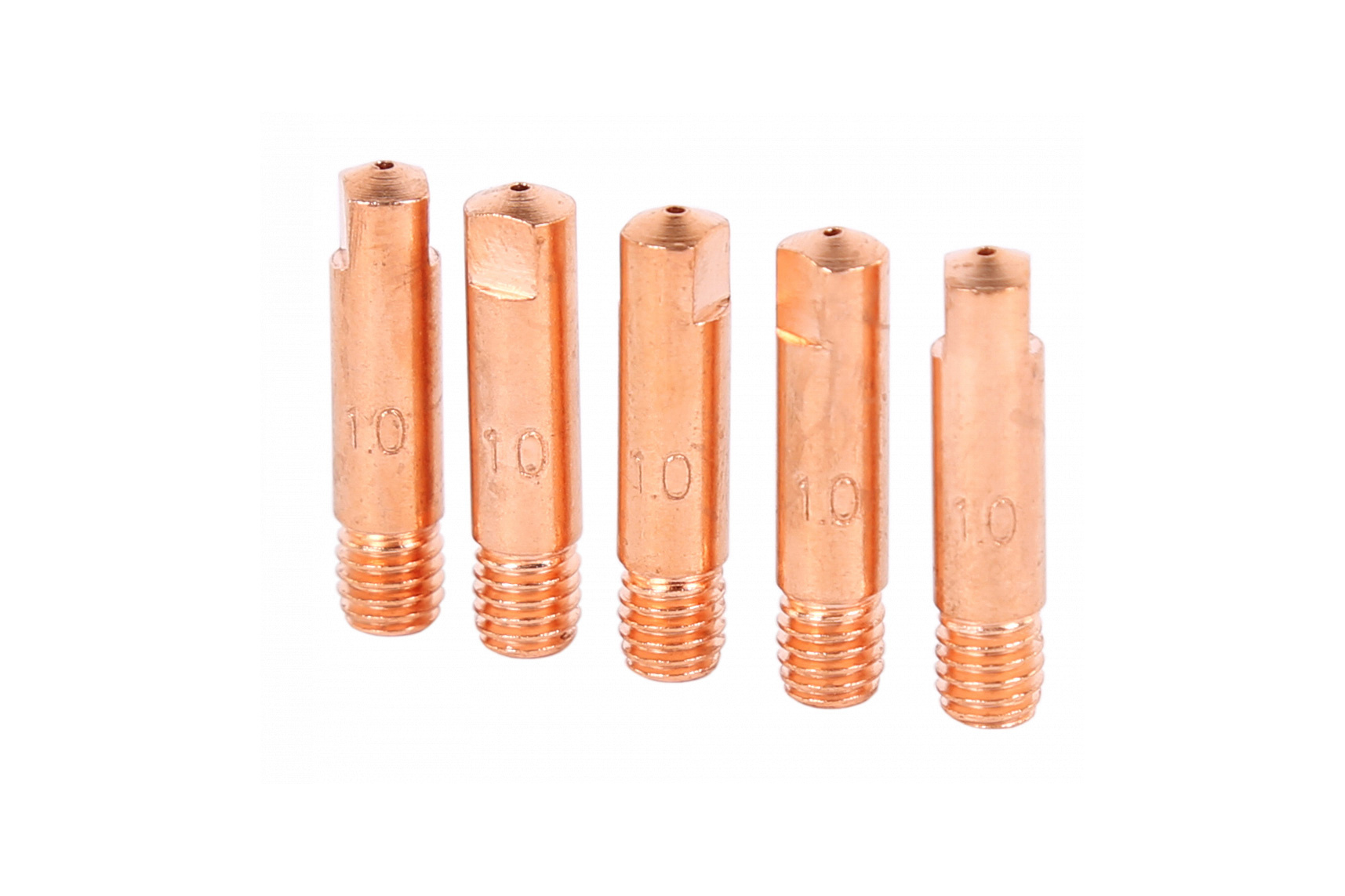 Сварочный наконечник для горелки MIG/MAG E-CU, M6x25, 1 мм, 5 шт. NORDBERG WMI-N10 — изображение 3
