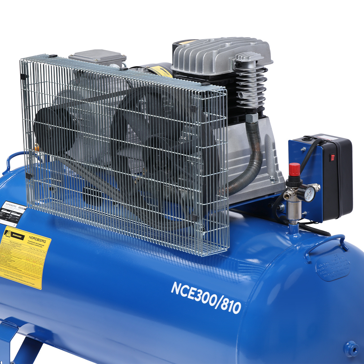 Компрессор поршневой с ременным приводом, объем 300 л NORDBERG ECO NCE300/810 — изображение 10