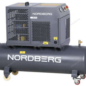 Компрессор винтовой, 4 кВт, 10 бар, 450 л/мин, ресивер 180 л, IP54 NORDBERG NCF5R