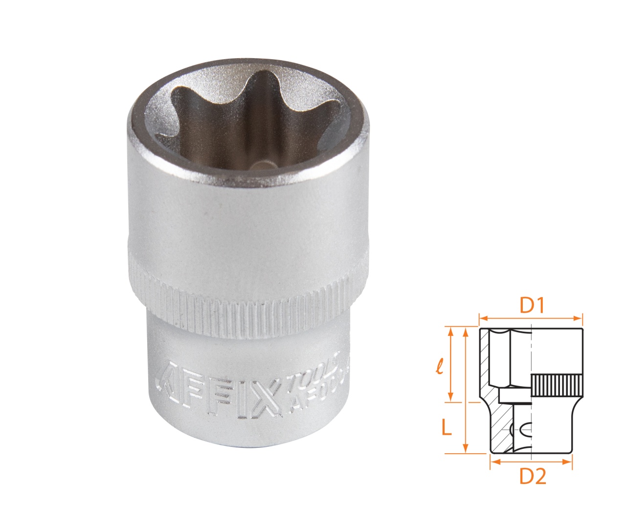 Головка торцевая TORX Е-стандарт 1/2", E24 AFFIX AF00043024