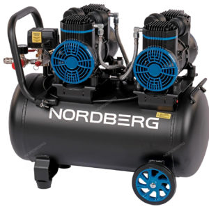 Компрессор безмасляный 220В, ресив. 50л, 500 л/мин NORDBERG NCEO50/500