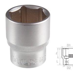 Головка торцевая стандартная шестигранная 1/2", 27 мм TOLSEN TT16527