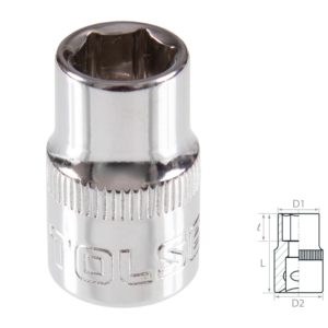 Головка торцевая стандартная шестигранная 3/8", 10 мм TOLSEN TT16310