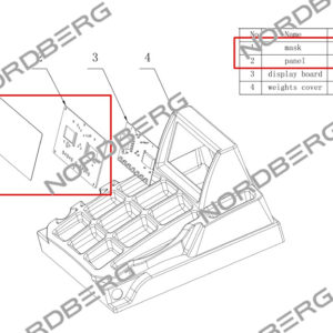 Клавиатура для 4523 NORDBERG 4523#M+P
