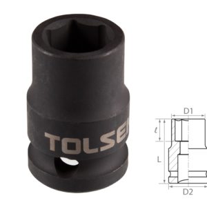 Головка торцевая ударная шестигранная 1/2", 15 мм TOLSEN TT18215